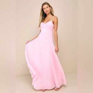 Light Pink Formal Maxi Dress